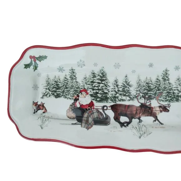 Better Homes And Gardens Heritage Collection Ceramic Platter Serving Tray Plate - Picture 3 of 10